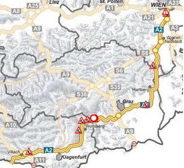 Mega-Stau in Wien nach Unfällen