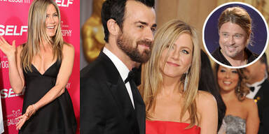 Jennifer Aniston, Justin Theroux, Brad Pitt