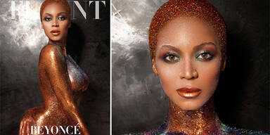 Beyonc&eacute; funkelt nur mit Bodypainting