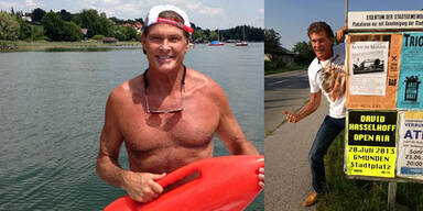 David Hasselhoff hat Spaß in Oberösterreich