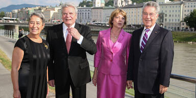 Salzburger Festspiele: Treffen von Gauck und Fischer