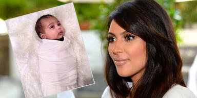 Kim zeigt Baby North