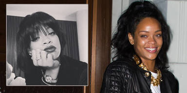 Rihanna trägt wieder Pony