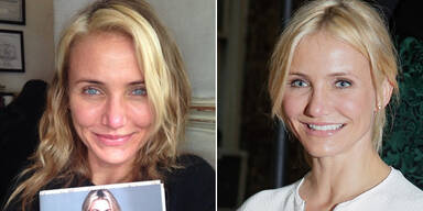 Cameron Diaz zeigt sich komplett ungeschminkt