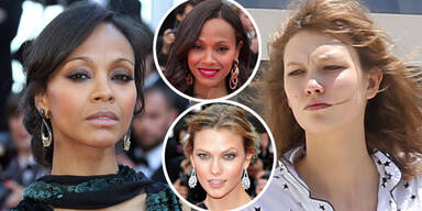 Die Stars der Filmfestspiele in Cannes: Zoe Saldana & Karlie Kloss