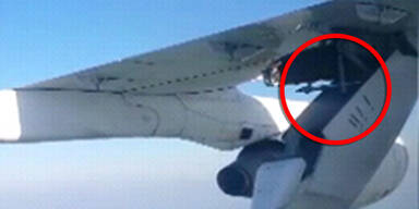 London: Abdeckung l&ouml;ste sich von Flugzeug