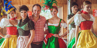 Almdudler Trachtenpärchenball - Dirndl-Fitting mit Tamara Mascara