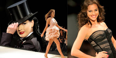 Dita am Catwalk der Istanbul Fashion Week