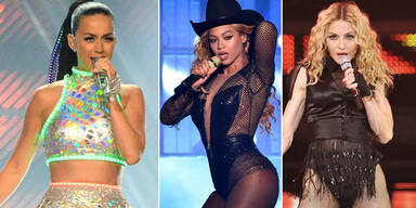 Katy Perry, Beyoncé, Madonna