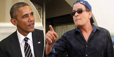 Charlie Sheen, Barack Obama