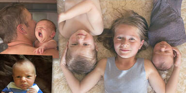 Bode Miller mit seinen Kindern Neesyn, Nate und Nash