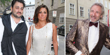 Thomas Gottschalk, Anna Netrebko, Yusuf Eyvazov in Salzburg