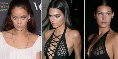 Stars zeigen ihre Nippel