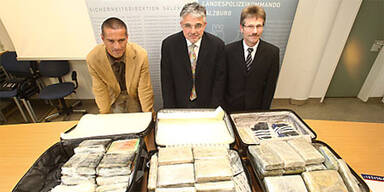 Polizei stellt 105 Kilo Kokain sicher