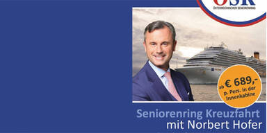 Kreuzfahrt: Hofer sticht mit Fans in See