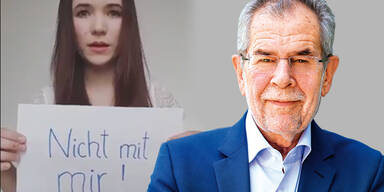 Kopftuch-Sager: Rechtes Postergirl wettert mit Video gegen VdB