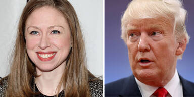 Trump und Chelsea Clinton 