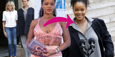 Rihanna im Palais de l'Elysee