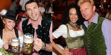 Hayden Panettiere, Vladimir Klitschko, Lilly & Boris Becker am Oktoberfest