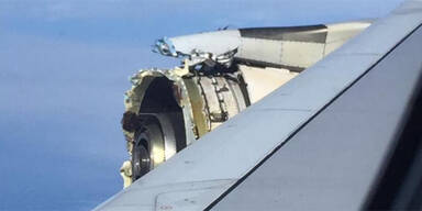 Triebwerk zerfetzt: A380 muss notlanden