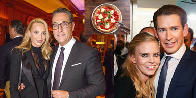 2. Date: Kurz lud Strache zu Pizza ein