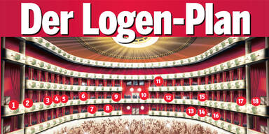 Logen-Plan Opernball 2018