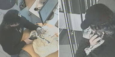 Polizei sucht diesen bewaffneten Bankräuber
