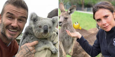 Beckhams kuscheln gegen die Ehe-Krise