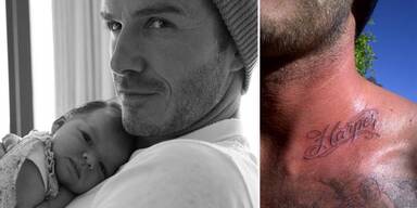 David Beckham: Sein Tattoo für Tochter Harper