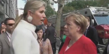 Treffen von Merkel & Maxima sorgt f&uuml;r Lacher