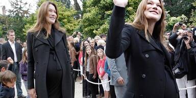 Schwanger: Carla Bruni-Sarkozy