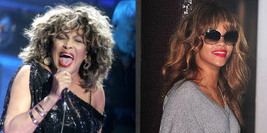 Rihanna im Tina Turner Look