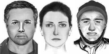 Echte Polizisten suchen diese drei falschen Cops