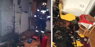 Mehere Christbaumbr&auml;nde in Wien