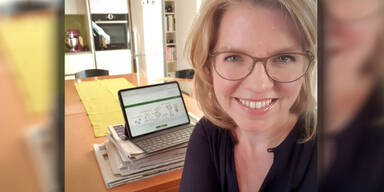 Leonore Gewessler im homeoffice