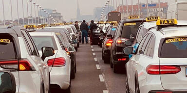 Verkehrsausschuss winkt umstrittene Reform durch: 2.500 Taxler demonstrierten | Wieder Taxi-Demo in Wien