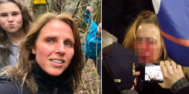 Tochter entdeckt eigene Mutter in w&uuml;tenden Trump-Mob