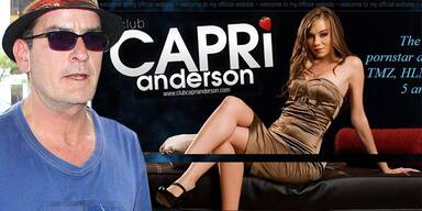 Charlie Sheen, Pornostar Capri Anderson