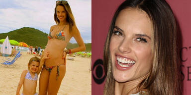 Alessandra Ambrosio zeigt ihren Babybauch