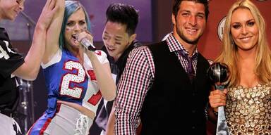 Katy Perry, Tim Tebow & Lindsey Vonn