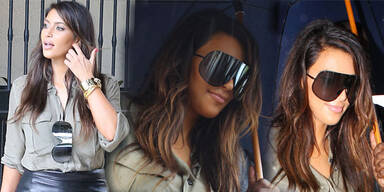 Ein Visier als Brille f&uuml;r Kim Kardashian