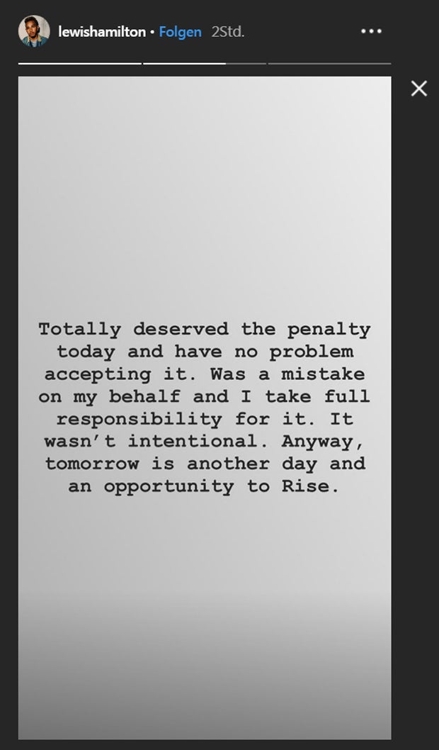 Startplatz vier in Spielberg - Hamilton: 'Verdiene Strafe'