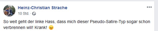 Böhmermann 'will Strache brennen sehen': Jetzt kontert Ex-FPÖ-Chef
