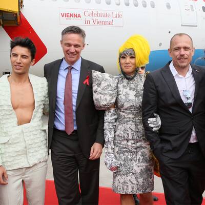 Die Ankunft der Life Ball Stars