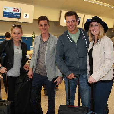 ÖSV-Stars zu Besuch bei Papst Franziskus