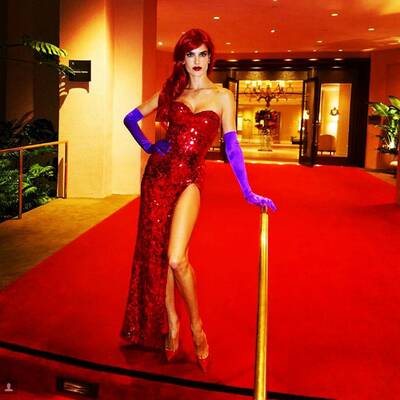 Heidi Klum & Alessandra Ambrosio als Jessica Rabbit