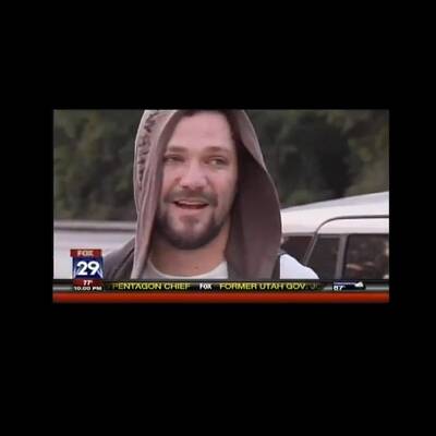 Bam Margera weint am Unfallort