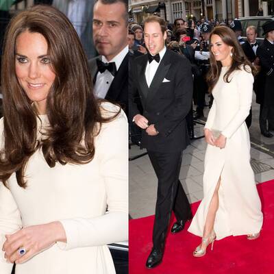 Herzogin Kate strahlt in Weiß