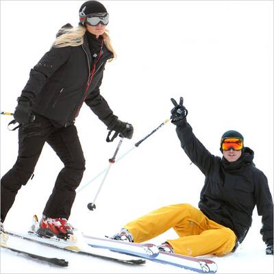 Paris Hilton & River Viiperi im Schnee