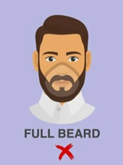 Virus-Warnung: Bärte verringern Wirkung der Masken